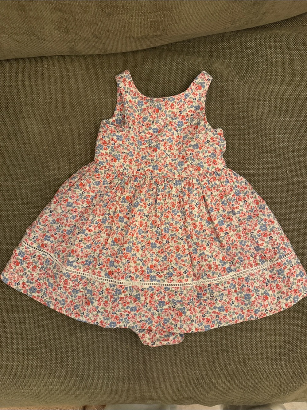 Ralph Lauren Girls Floral Sundress in Pink and Blue